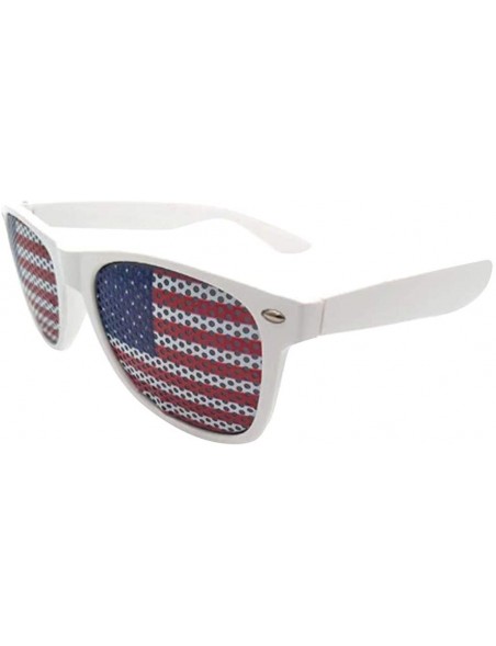 Goggle Eyewear Accessories Independence Day American Flag Shutter Glass Outdoor Party Decoration Glasses - White - CE194Z4Z4Y...