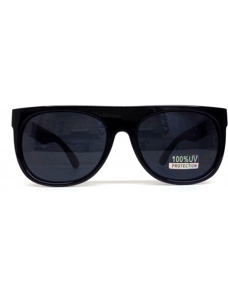 Square Black White Gold Weed Leaf Square Sunglasses - CM121NRFVC7 $8.26