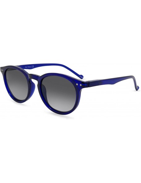 Oval Flexible Full Reader Sunglasses. Not bifocals - Blue - CX18GR8UDU9 $17.46