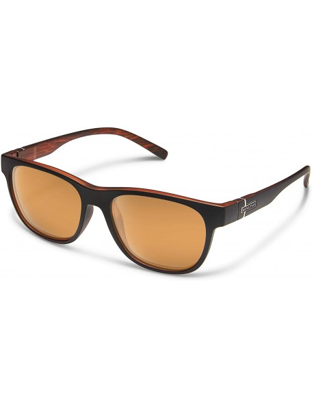 Sport Scene Sunglasses - Women's - Matte Black Backpaint / Polarized Sienna Mirror - CC189XC08CC $25.18