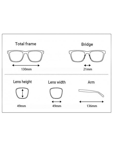 Oversized Retro Oversized classic Metal Frame for Men Women clear lens Eyewear - Color 5 - CP18MDKL7M8 $9.65