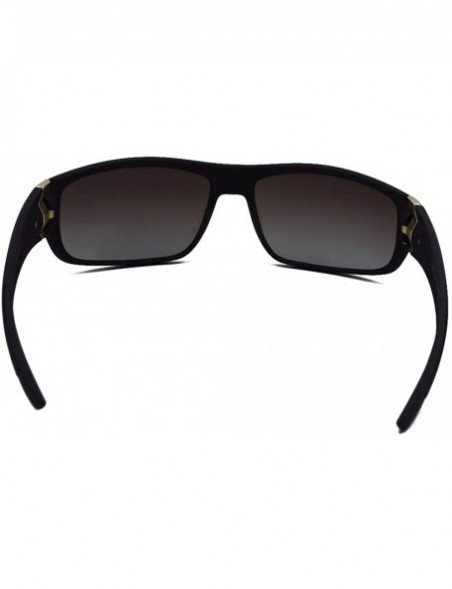 Sport Polarized Sport Men Sunglasses TR90 Frame Outdoor Driving Fashion Sun Glasses - Brown Frame Gradient Brown Lens - CW18Y...