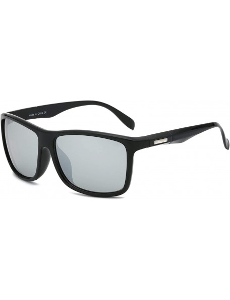 Rectangular Men Retro Vintage Ultra Light Sports Rectangular UV Protection Fashion Sunglasses - Grey - C818WR9SD7C $20.97