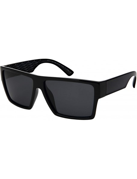 Square Plastic Rectangular Vintage Square Sunglasses for Men Women Polarized Lens 570111 - CT18IC0UMZ5 $12.26