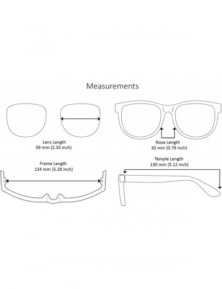 Square Plastic Rectangular Vintage Square Sunglasses for Men Women Polarized Lens 570111 - CT18IC0UMZ5 $12.26