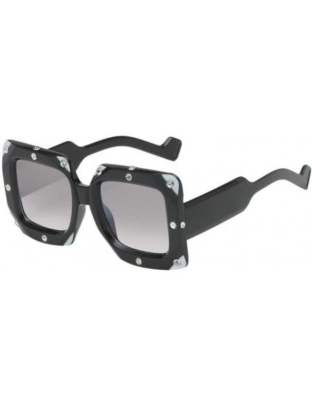 Rectangular Sunglasses Personality Glasses Fashion - A - CG18UDGCUGL $10.75
