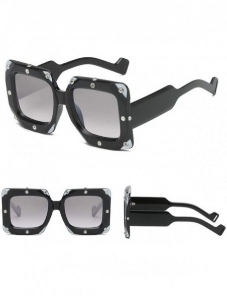 Rectangular Sunglasses Personality Glasses Fashion - A - CG18UDGCUGL $10.75