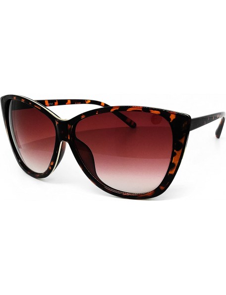 Aviator 54099 Premium Oversize XXL Wraparound Tint Cats eye Fashion Sunglasses - Cats Eye - CG183L7U9UA $14.33
