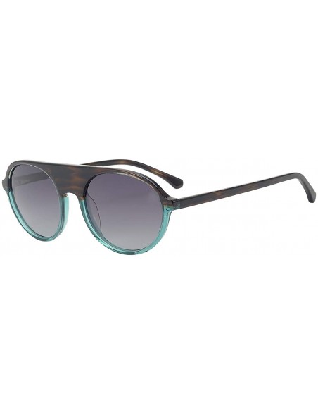 Aviator Polarized Sunglasses-Plastic-Fashion-100% UV Protection-For Lady - Brown - CQ18UTNI8UI $43.94