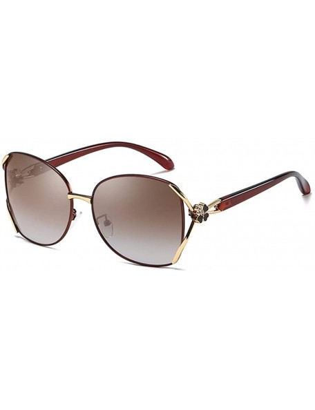 Aviator Women's polarizing sunglasses polarizing driving Sunglasses anti-ultraviolet polarizing glasses - E - CD18QO9CCYL $36.35