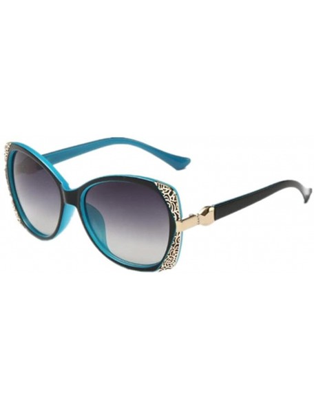Goggle Women Classic UV400 Protection Sunglasses Sport Driving Sun Glasses Eyewear - Blue - CD182ZNDMMZ $23.04