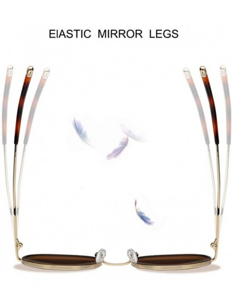 Round Classic Retro Round Sunglasses Gold Metal Frame Non-Polarized Lens Glasses for Women - Brown - C619447N974 $10.38