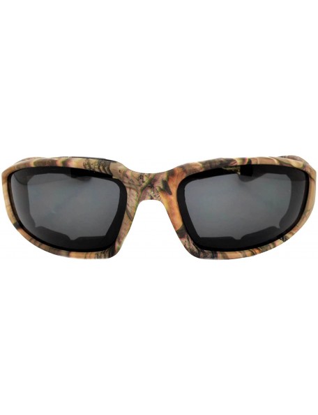 Sport Motorcycle CAMO Padded Foam Sport Glasses Colored Lens One Pair - Camo3_smoke_lens - CC182Y546IX $8.33