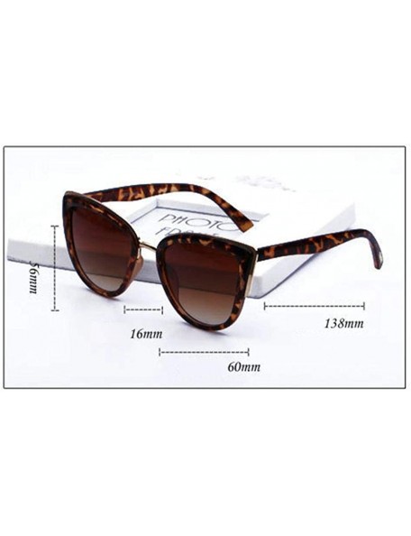 Round Women Fashion Shopping Sunglasses UV Protection Outdoor Driving Beach Eyewear Sunglasses - Brown - CO198MT6H6M $19.85