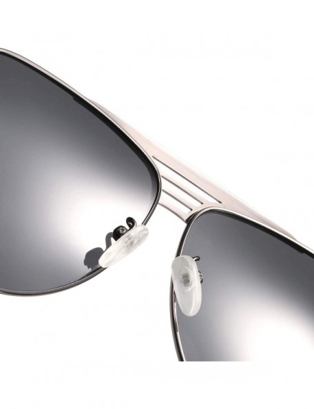 Sport HD Vintage Classic Polarized Sunglasses for Men Women Navigator Rectangular Designer Style - E - CK197AYT58R $16.23