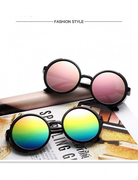 Goggle Steampunk Sunglasses Goggles Plastic - Black Red - CS198XH4R53 $11.26