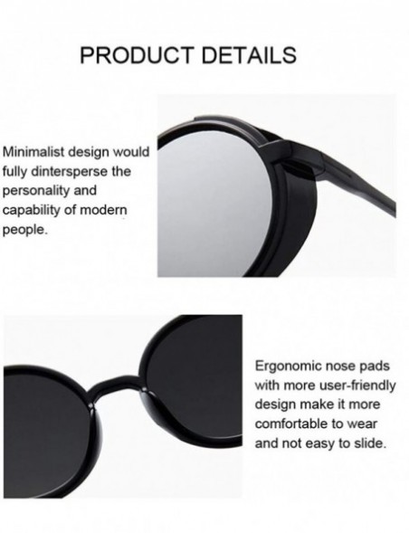 Goggle Steampunk Sunglasses Goggles Plastic - Black Red - CS198XH4R53 $11.26