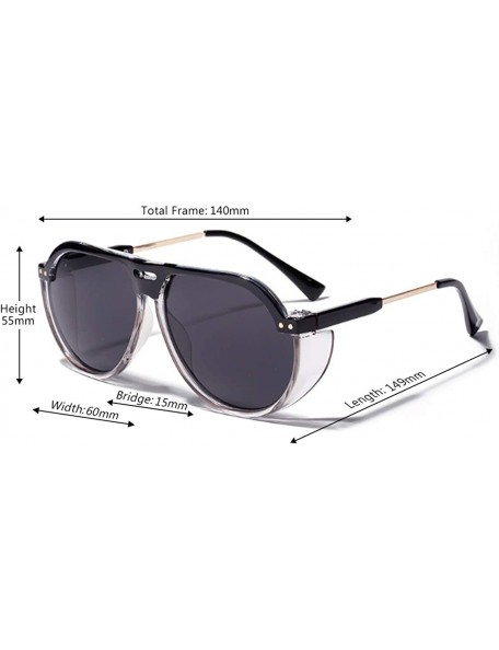 Square Fashion Men's and Women's Resin lens Candy Colors Sunglasses UV400 - Black - CE18N7Q6RCN $10.44