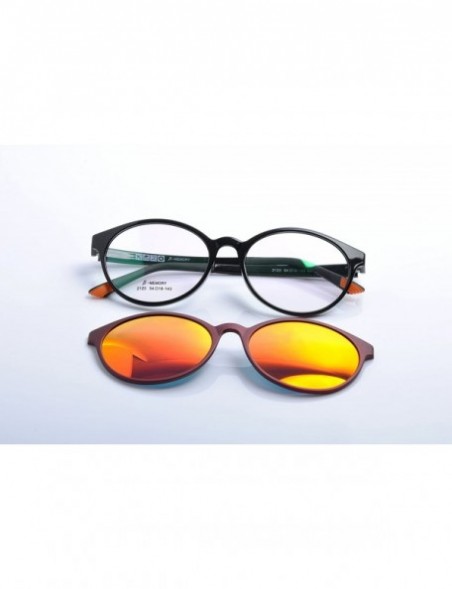 Rectangular Optical Eyeglasses Frames With Magnetic Polarized Sunglasses Clips - C001 - CH12IMQ7E45 $17.42