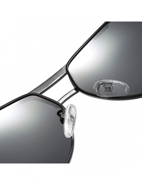 Sport Polarized Aviator Sunglasses for Men Pilot Sunglasses Unisex Sun Glasses - Black01 - CC198QYY938 $13.97