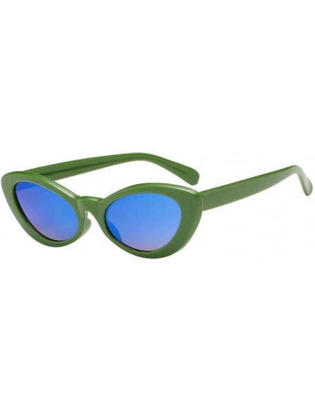 Cat Eye Gift for Friend-Vintage Sunglasses Cat Eye Panelled Sunglasses Eyewear Small Frame Sunglasses (H) - H - C818R3Y832I $...
