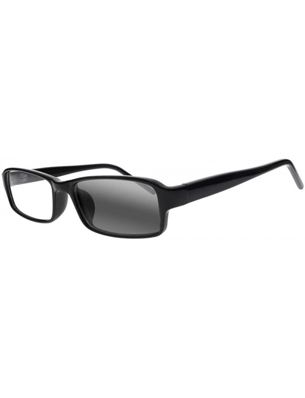 Rectangular Men Women Rectangular Bifocal Reading Glasses Transition Photochromic Anti-UV Reader - Black - CC18XEXY9Z2 $23.17