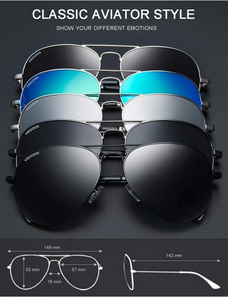 Goggle Aviator Sunglasses Polarized Driving Protection - Gold Frame/Gray-green Lens - CF18EKD23ZU $20.59