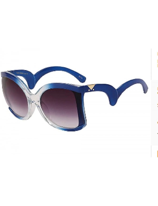 Square Ladies Square Sunglasses Women Luxury Brand Design Oversize Shades Female Gradient Lens Sun Glasses Big Frame - CI18NL...