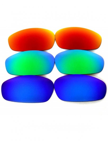 Sport Replacement Lenses Blender Sunglasses Blue&Green&Red Polarized - S - CJ18L858CIM $46.25