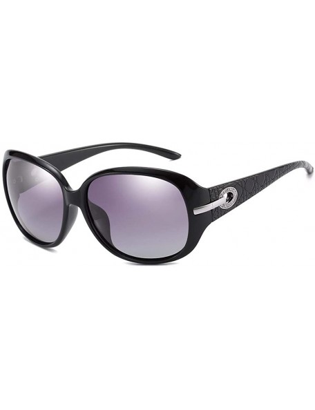 Aviator Polarizing sunglasses Euro-American retro polarizing sunglasses with drilled ellipse - C - C118QNC2TUY $30.24