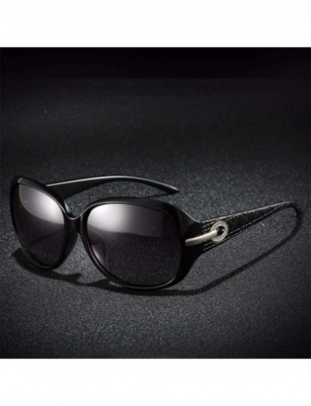 Aviator Polarizing sunglasses Euro-American retro polarizing sunglasses with drilled ellipse - C - C118QNC2TUY $30.24