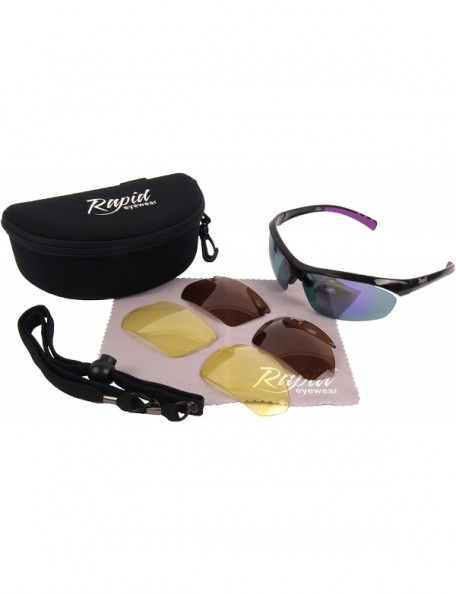 Sport SUNGLASSES Polarized Interchangeable - C6127TJC4O1 $43.57