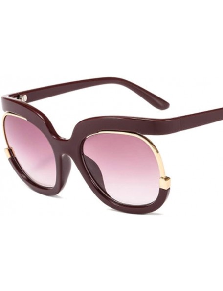 Sport Personalized Sunglasses Big Frame Round Fashion Sun Visor Men and Women - 3 - C1190S3WA0T $68.90