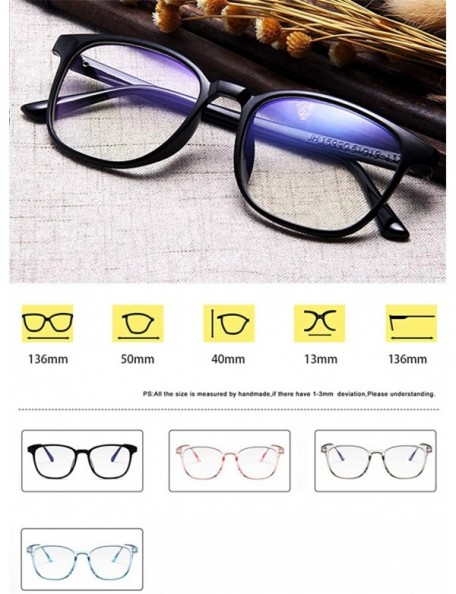 Aviator Unisex Stylish Vintage Classic Non-prescription Eyeglasses Glasses Clear Lens Eyewear - Color 2 - C918LX7AN49 $8.51