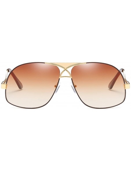 Oversized oversized retro sunglasses for men women fashion sunglasses metal frame sunglasses classic pilot sunglasses - 2 - C...