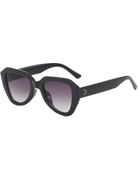 Oversized Fashion Round Sunglasses for Women Men Oversized Vintage Shades Polarized Retro Brand Sun Glasses - Gray - CX19075X...