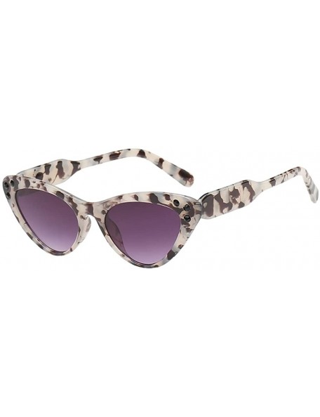Cat Eye Women sunglasses polarized uv protection cat eyes small face mirror retro vintage - F - C818SAYU39W $7.80