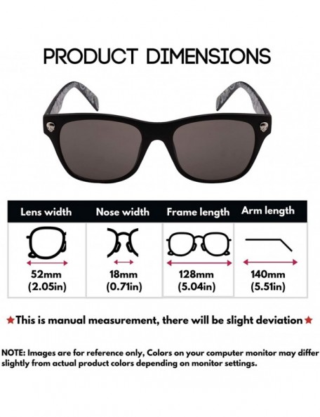 Rimless Horned Rim Skull Sunglasses with Solid Lens SK540886P-SD - Black - CB12N18TWXX $12.68