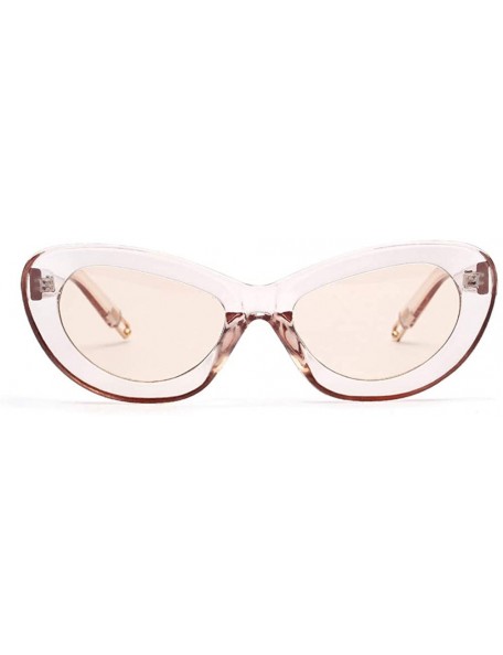 Oval Womens Fashion Cat Eye Small Frame Sunglasses Oval Vintage Sunglasses Eyeglasses - C - CS18TQXY2EC $9.02