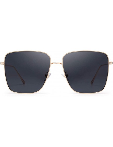 Square Sunglasses Non Polarized Protection Transparent Progressive - Grey - CC199I33E33 $19.50