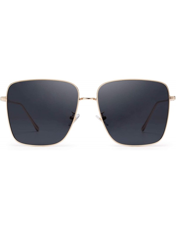 Square Sunglasses Non Polarized Protection Transparent Progressive - Grey - CC199I33E33 $19.50