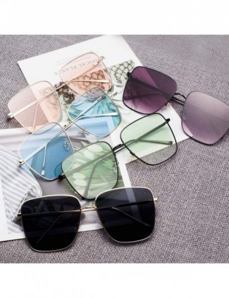 Square Sunglasses Non Polarized Protection Transparent Progressive - Grey - CC199I33E33 $19.50