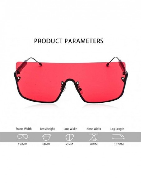 Square Sunglasses Women Oversized Half Frame Brand Designer Luxury Sun Glasses Square Unisex Retro Goggles Fashion - CQ198OCA...