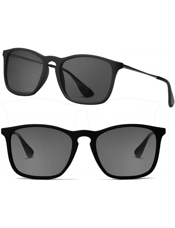 Rimless Sunglasses Scratch Resistant Lightweight Rectangular - Black/Grey - C518DRUMLST $29.56