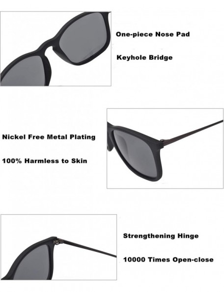 Rimless Sunglasses Scratch Resistant Lightweight Rectangular - Black/Grey - C518DRUMLST $29.56