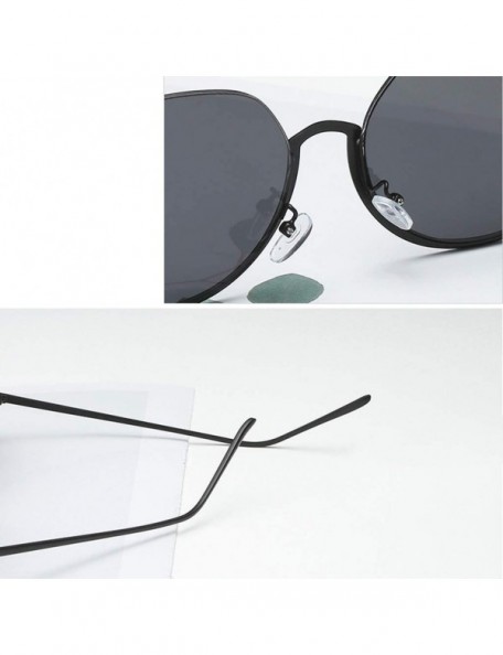 Rimless Irregular Semi-Rimless Sunglasses Lightweight UV400 Lens Glasses - Pink - C91903ZNQUK $10.59