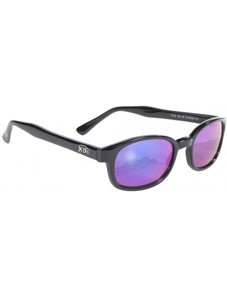 Sport Sport Motorcycle Sunglasses Black Frame Colored Mirror Lens - adult - CY18G5E9TIL $15.65