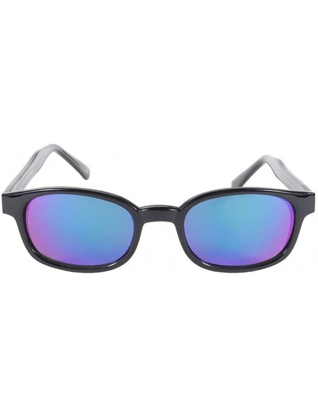 Sport Sport Motorcycle Sunglasses Black Frame Colored Mirror Lens - adult - CY18G5E9TIL $15.65