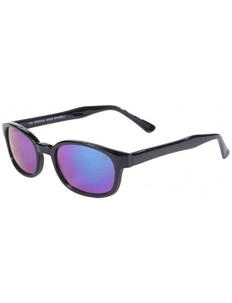 Sport Sport Motorcycle Sunglasses Black Frame Colored Mirror Lens - adult - CY18G5E9TIL $15.65