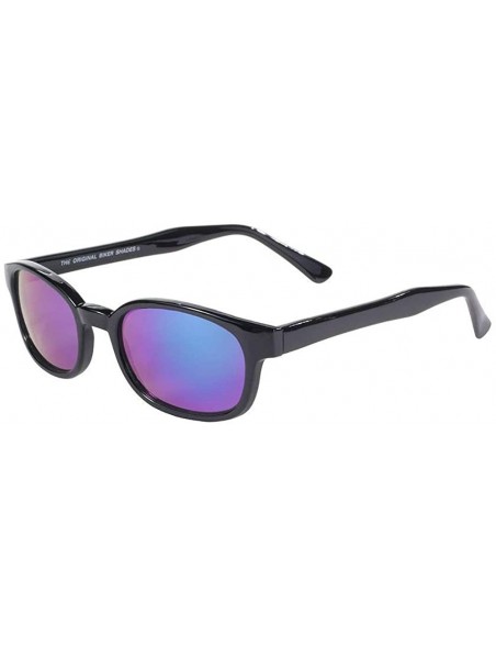 Sport Sport Motorcycle Sunglasses Black Frame Colored Mirror Lens - adult - CY18G5E9TIL $15.65